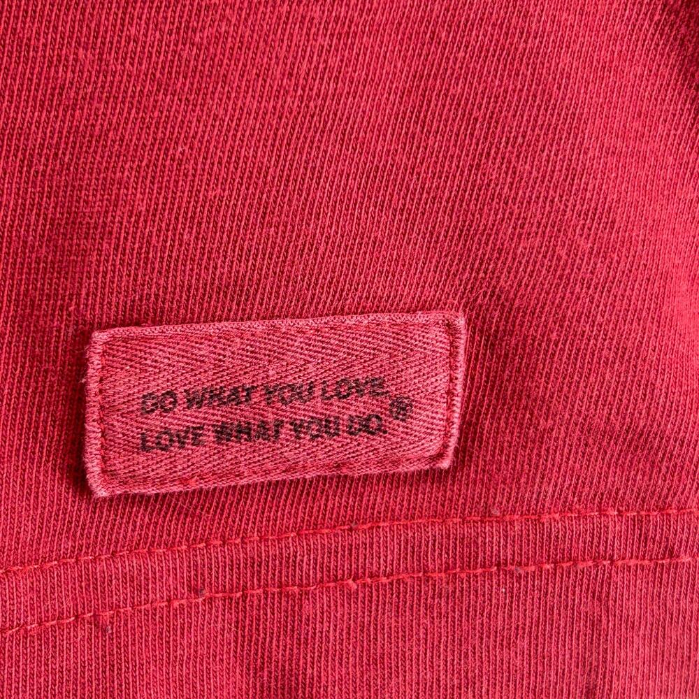 LIFE IS GOOD Shirt Mens L I'll Be Watching You Dog Long Sleeve Crusher Tee Red - Picture 6 of 12